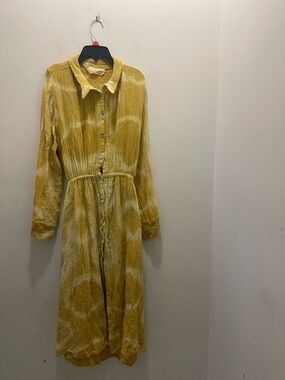 Jen’s Pirate Booty GauzeTie-Dye Button-Front Women’s Dress